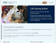 Tablet Screenshot of primarytraumacare.org